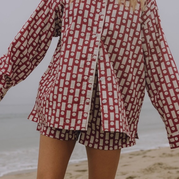 Daily Drills Christmas PJ’s in red! New - Picture 3 of 13